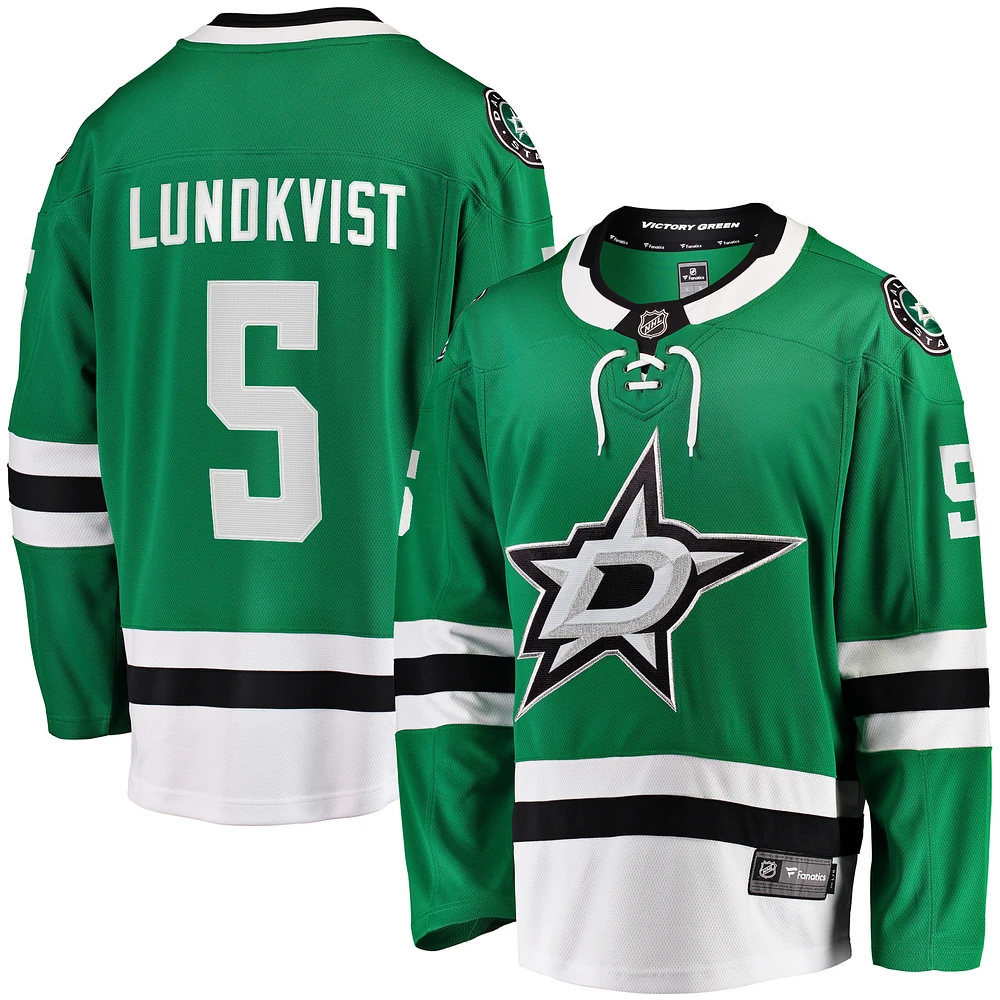 Men's Fanatics Nils Lundkvist Kelly Green Dallas Stars Home Premier Breakaway Player Jersey