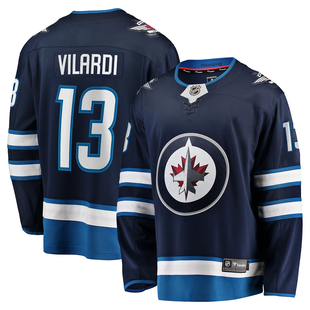 Men's Fanatics Gabriel Vilardi Navy Winnipeg Jets Home Premier Breakaway Player Jersey