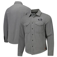 Unisex Sportiqe Charcoal Brooklyn Nets High Country Reeves Full-Button Long Sleeve Shirt