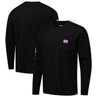 Unisex Sportiqe Black Sacramento Kings Wales Heavyweight Pocket Long Sleeve T-Shirt