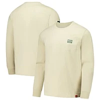 Unisex Sportiqe Cream Milwaukee Bucks Wales Heavyweight Pocket Long Sleeve T-Shirt