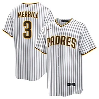 Men's Nike Jackson Merrill White San Diego Padres Home Replica Jersey