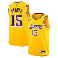 Youth Nike Austin Reaves Gold Los Angeles Lakers Swingman Jersey - Icon Edition