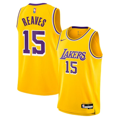 Youth Nike Austin Reaves Gold Los Angeles Lakers Swingman Jersey - Icon Edition