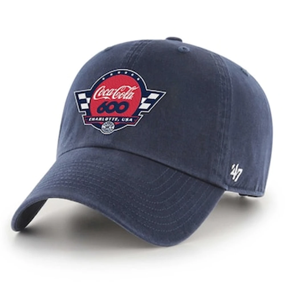 Men's '47  Navy Charlotte Motor Speedway Coca Cola 600 Clean Up Adjustable Hat