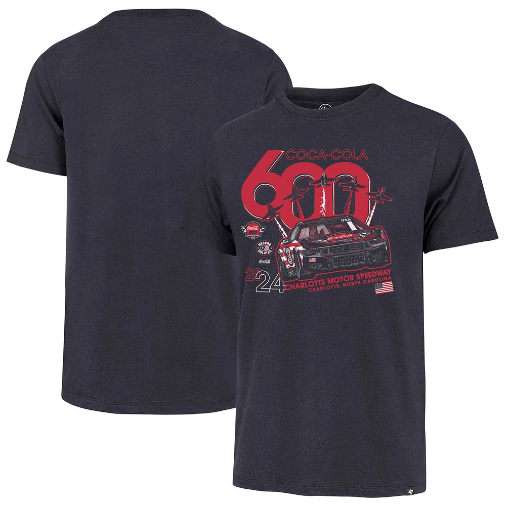 Men's '47  Navy Charlotte Motor Speedway Coca Cola 600 Regional Franklin T-Shirt