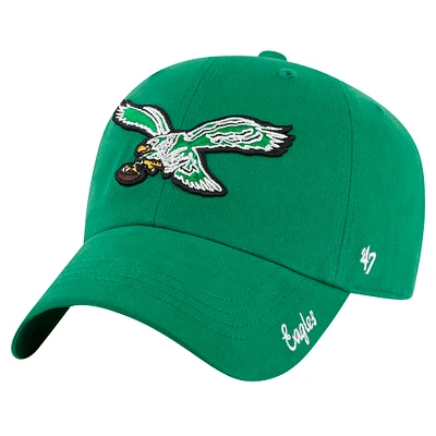 Women's '47 Kelly Green Philadelphia Eagles Miata Clean Up Legacy Adjustable Hat