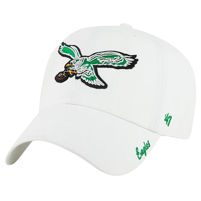 Women's '47 White Philadelphia Eagles Miata Clean Up Legacy Adjustable Hat