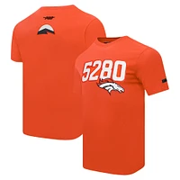 Men's Pro Standard Orange Denver Broncos Frozen Single Jersey T-Shirt