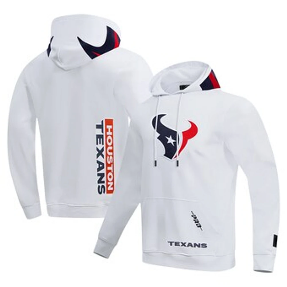 Men's Pro Standard White Houston Texans Team Logo Away Pullover Hoodie