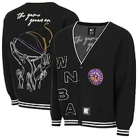 Unisex round21  Black Los Angeles Sparks Campus Fit Full-Button Cardigan