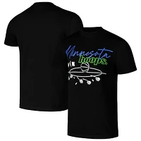 Unisex round21 Black Minnesota Lynx Hoops T-Shirt