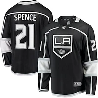 Men's Fanatics Jordan Spence Black Los Angeles Kings Home Premier Breakaway Player Jersey