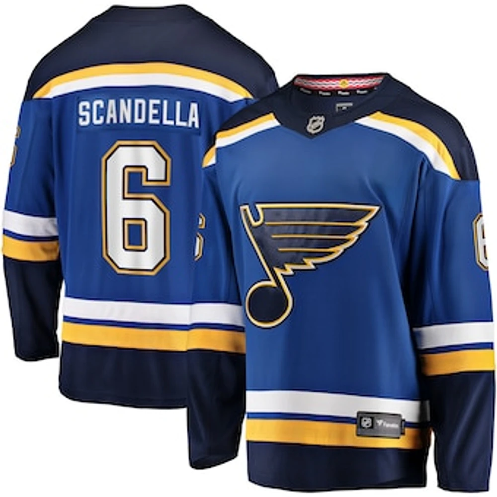 Men's Fanatics Marco Scandella Blue St. Louis Blues Home Premier Breakaway Player Jersey