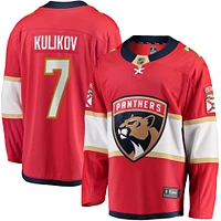 Men's Fanatics Dmitry Kulikov Red Florida Panthers  Premier Breakaway Player Jersey