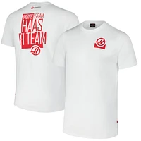 Men's  White Haas F1 Team Color Block T-Shirt