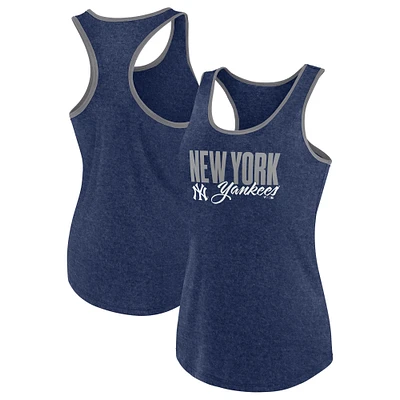 Women's Profile Navy New York Yankees Plus Racerback Tank Top