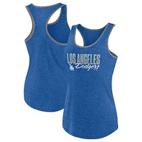 Women's Profile Royal Los Angeles Dodgers Plus Racerback Tank Top