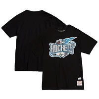 Men's Mitchell & Ness  Black Houston Rockets Hardwood Classics Camo Reflective T-Shirt