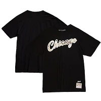 Men's Mitchell & Ness  Black Chicago Bulls Hardwood Classics Camo Reflective T-Shirt
