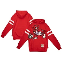 Men's Mitchell & Ness  Red Toronto Raptors Substantial Fleece Pullover Hoodie