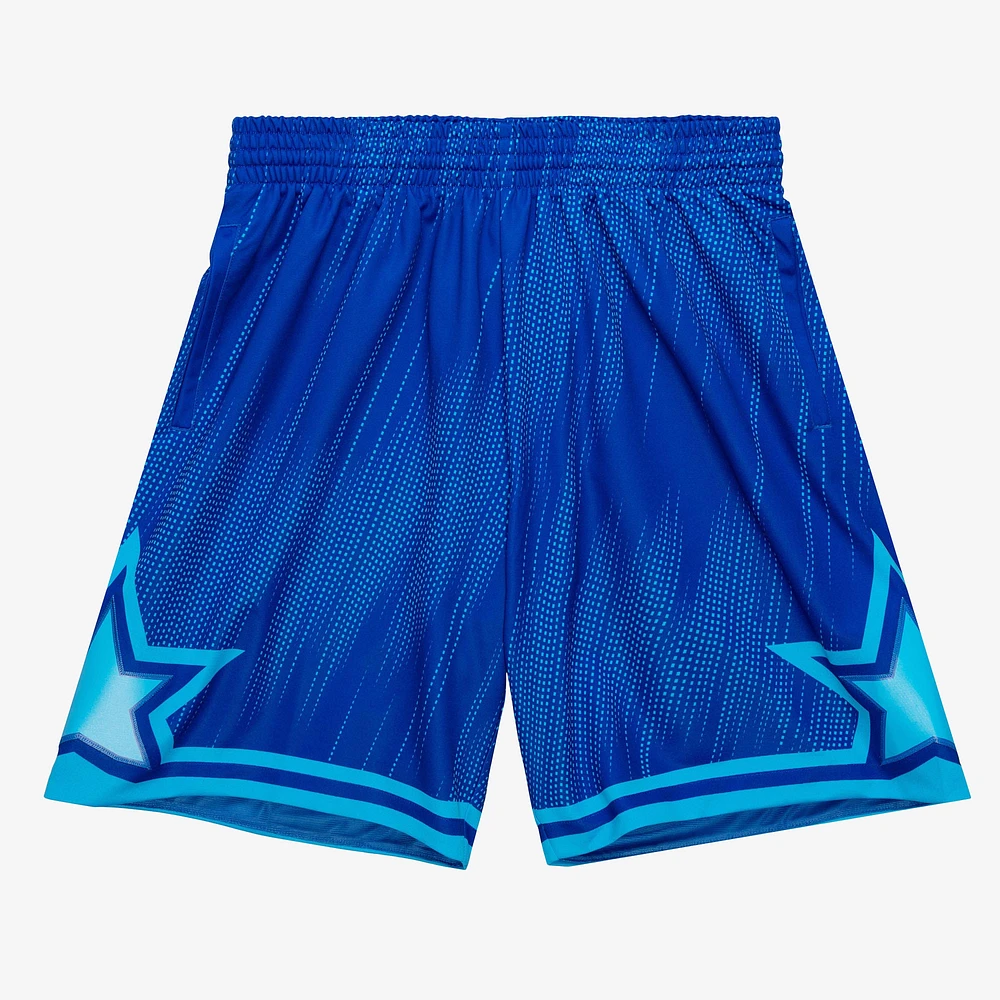 Men's Mitchell & Ness Blue Orlando Magic 2008/09 Hardwood Classics Monochrome Swingman Shorts