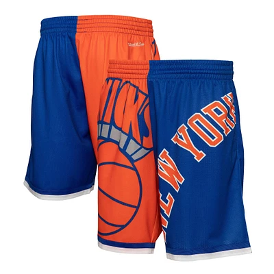 Men's Mitchell & Ness  Blue New York Knicks Big Face 5.0 Fashion Shorts