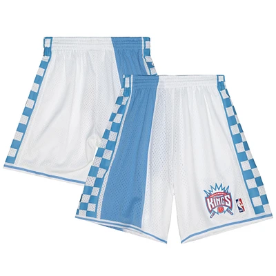 Men's Mitchell & Ness  White Sacramento Kings 1994-95 Hardwood Classics Reload 3.0 Swingman Shorts