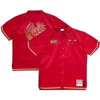Men's Mitchell & Ness  Red Chicago Bulls Chinese New Year 4.0 Full-Snap Shooting Shirt
