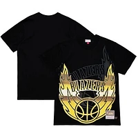 Men's Mitchell & Ness  Black Portland Trail Blazers Big Face 4.0 T-Shirt