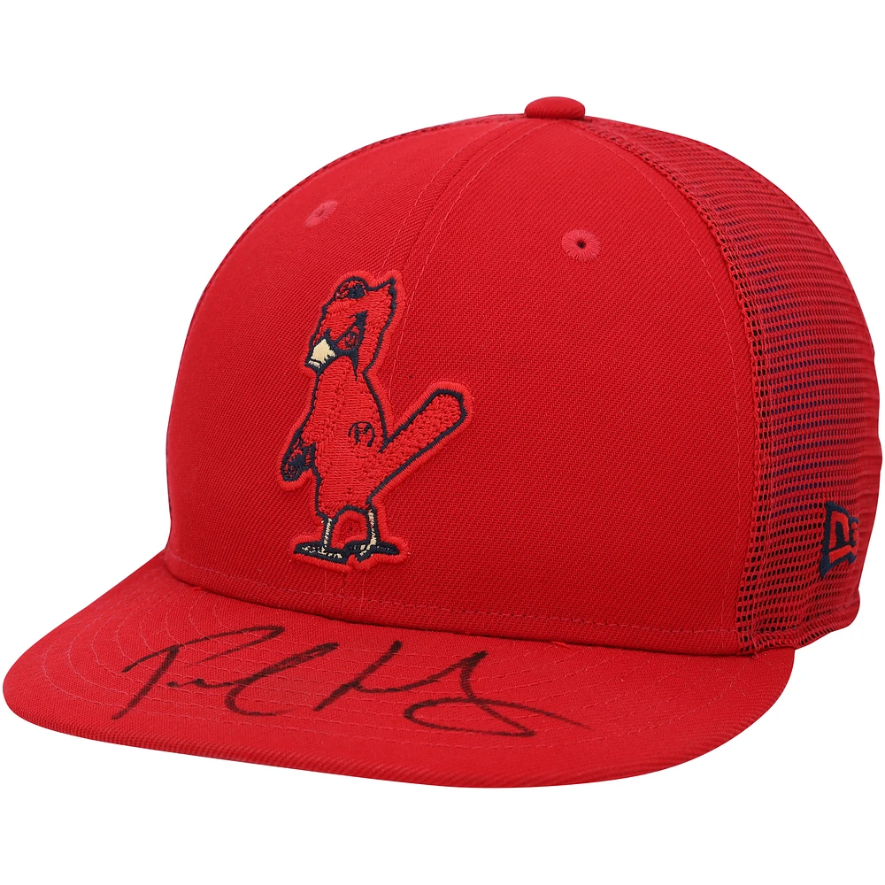 Paul Goldschmidt St. Louis Cardinals Autographed Player-Worn Red Cap from the 2023 MLB Season
