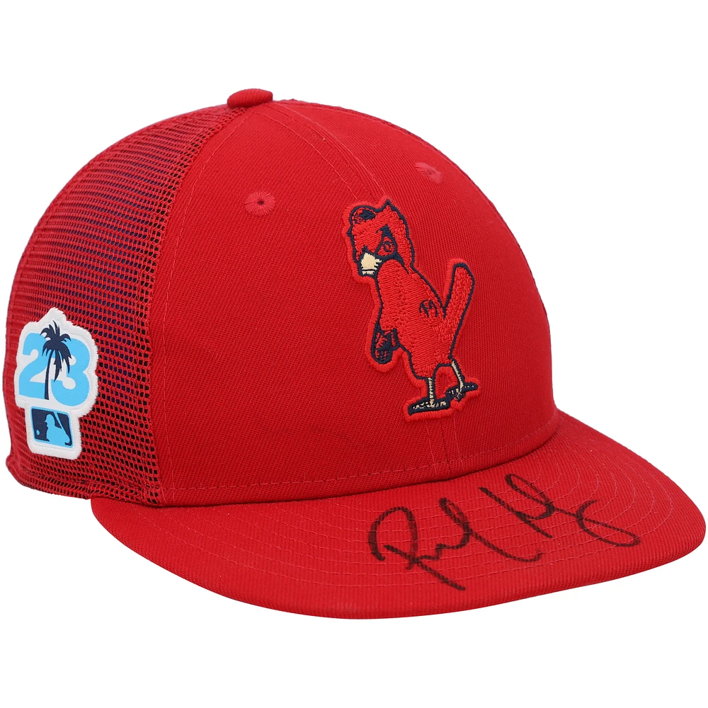 Paul Goldschmidt St. Louis Cardinals Autographed Game-Used Red Cap from 2023 MLB Spring Training