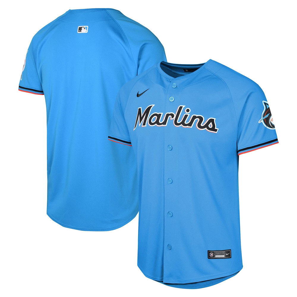 Youth Nike Blue Miami Marlins Alternate Limited Jersey