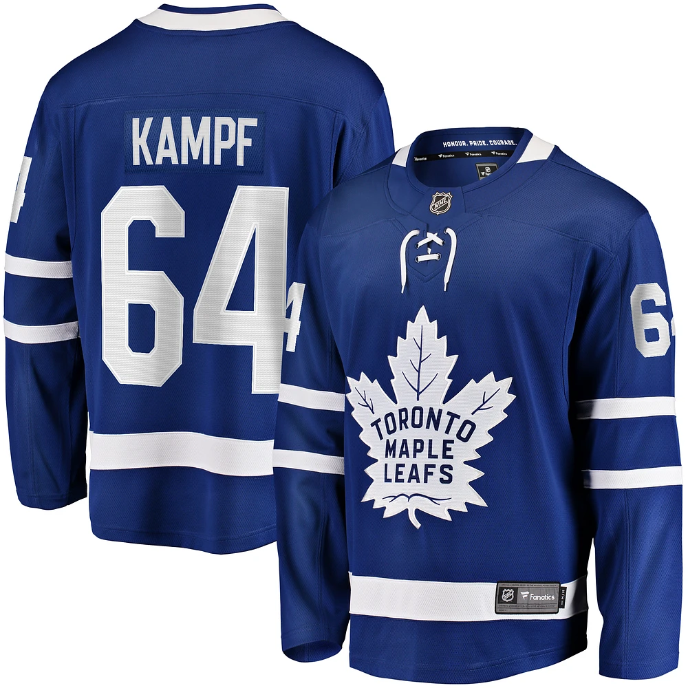 Men's Fanatics David Kampf Blue Toronto Maple Leafs Home Premier Breakaway Player Jersey