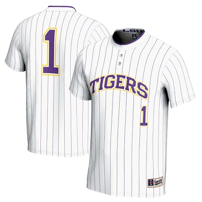 Unisex GameDay Greats #1 White LSU Tigers Lightweight Softball Jersey