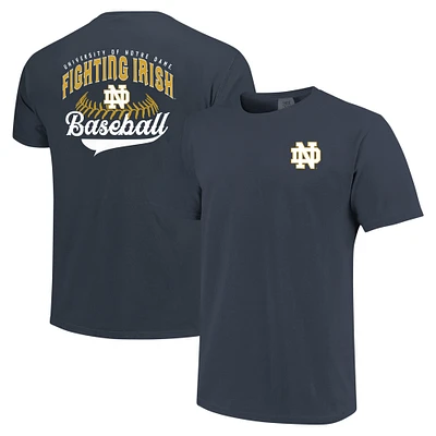 Men's Navy Notre Dame Fighting Irish Baseball Comfort Colors T-Shirt