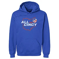Men's 500 Level Royal FC Cincinnati All For Cincy State Pullover Hoodie