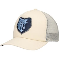 Men's Mitchell & Ness Cream Memphis Grizzlies Trucker Adjustable Hat