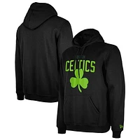 Men's New Era Black Boston Celtics 2024/25 City Edition Pullover Hoodie