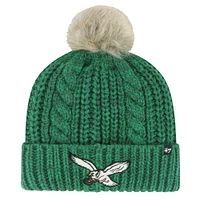 Women's '47 Kelly Green Philadelphia Eagles Meeko Cuffed Knit Hat with Pom