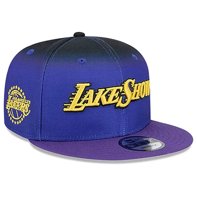 Men's New Era Purple Los Angeles Lakers 2024/25 City Edition 9FIFTY Snapback Hat