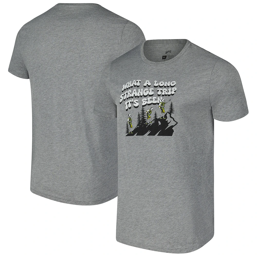 Unisex Gray The Grateful Dead What A Long Strange Trip it Has Been T-Shirt