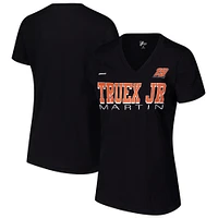 Women's G-III 4Her by Carl Banks Black Martin Truex Jr Strategy V-Neck T-Shirt