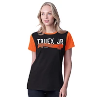 Women's G-III 4Her by Carl Banks Black Martin Truex Jr Racer Color Blocked T-Shirt