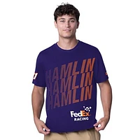 Men's Starter  Purple Denny Hamlin FedEx All Star Extreme T-Shirt