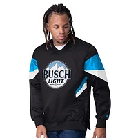 Men's Starter  Black Ross Chastain Busch Light Striker I V-Neck Pullover Jacket