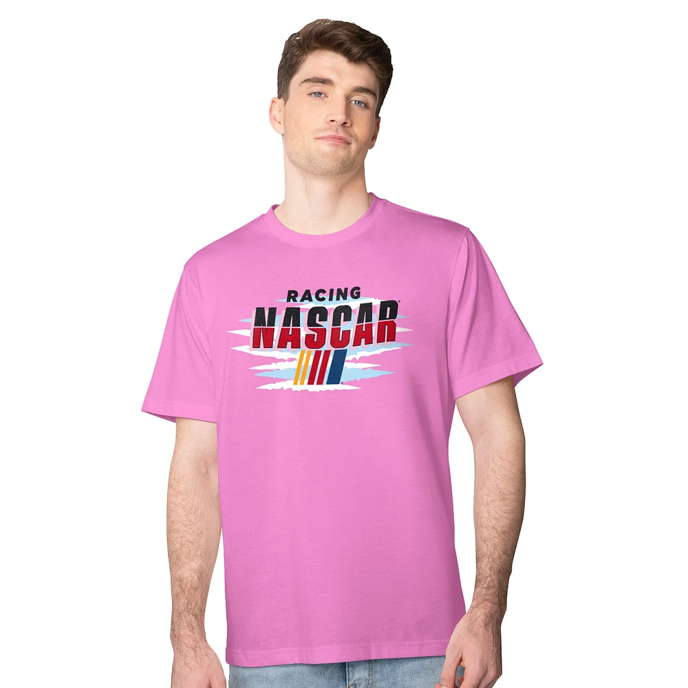 Men's Margaritaville Pink NASCAR Flip Flop T-Shirt