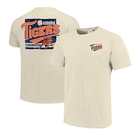 Men's Natural Auburn Tigers Baseball Around The Horn Comfort Colors T-Shirt