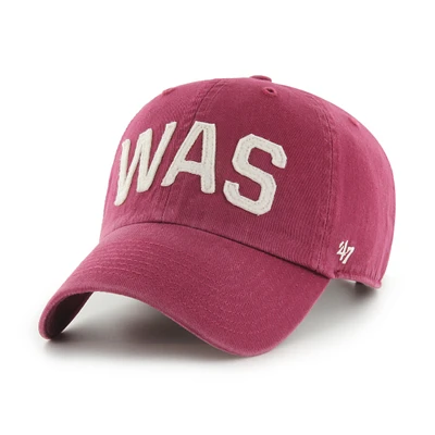 Women's '47 Burgundy Washington Commanders Finley Clean Up Adjustable Hat