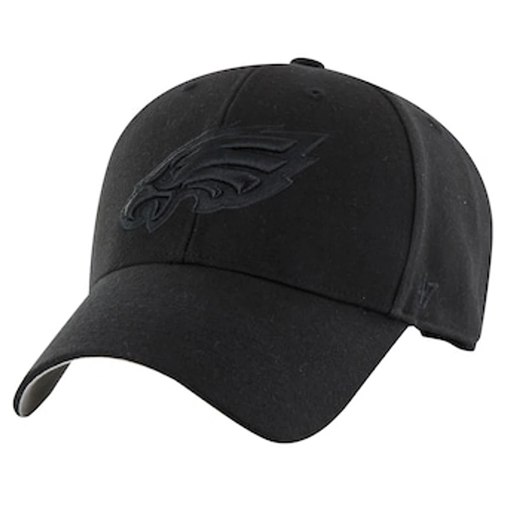 Men's '47 Black Philadelphia Eagles Tonal MVP Adjustable Hat